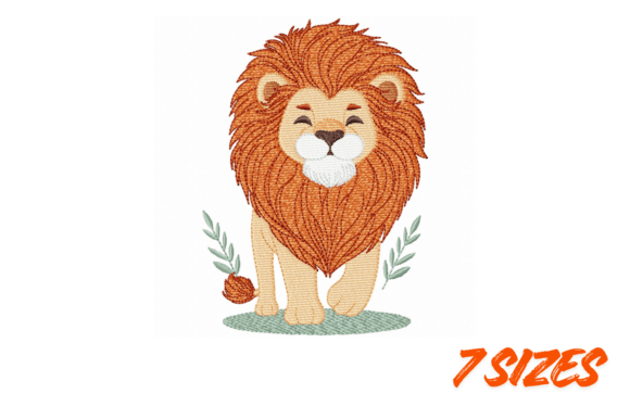Cute Lion Embroidery Pack