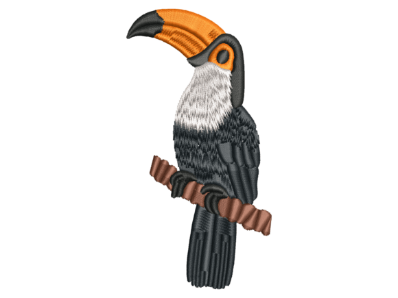 Exotic Toucan Bird Embroidery