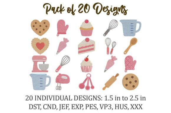Mini Baking Embroidery Bundle