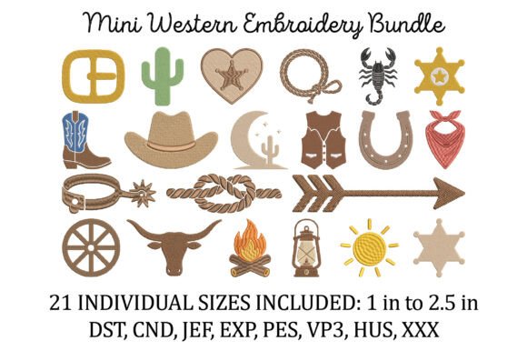 Mini Western Embroidery Bundle