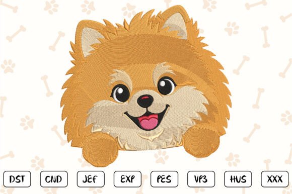 Puppy Peeker Embroidery Design