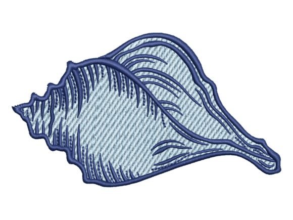 Sea Snail Shell Embroidery Design